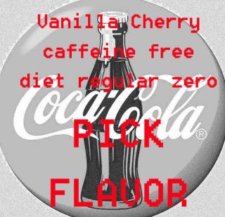   12 cans Caffeine free cherry vanilla lime diet zero soda pick coke