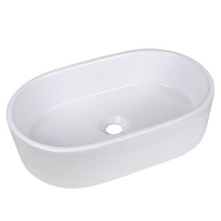   Ceramic Vessel Sink w/ Pop Up Drain For Bathroom Vanity Faucet
