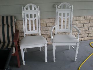 French Gothic 1 Arm Chair 1 reg. Matching Pair High Back King and 
