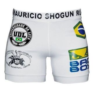 BAD BOY SHOGUN UFC 128 VALE TUDO SHORTS WHITE XL 36