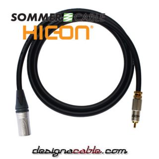   XLR   HiCon RCA Plug Leads. Pro Grade Van Damme Cables. Monitor/Amp