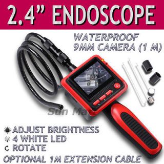   Video Inspection Camera Borescope 2.4 LCD Endoscope 4 LED Lights