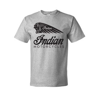 Retro Indian Motorcycles Vintage Biker T Shirt BSA,Victory, Norton