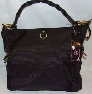   75 Madison Nylon Braided Handle Hobo Shoulder Bag Purse Handbag Large