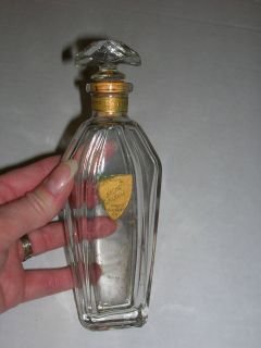 Antique Knapps Lilac Water Bacorn Empty Perfume Bottle p81 Glass 
