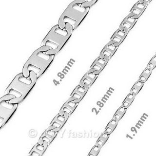 mens silver necklace chain in Mens Jewelry