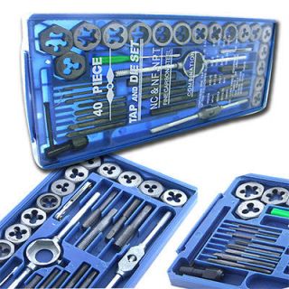   40 Pc SAE Tap And Die Set Bolt Screw Extractor/Puller Kit New Removal