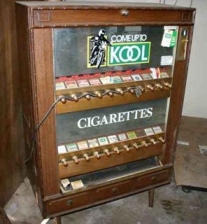 Silver Comet Cigarette 1 Cent Vending Machine Rare. 1930. Hardest to 