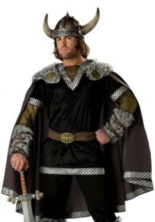 Mens Viking Warrior King Outfit Halloween Costume