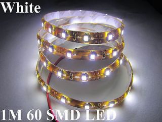   LED Pure White Light flexible Strip DC 12V 260lm 4.8W adhesive tape