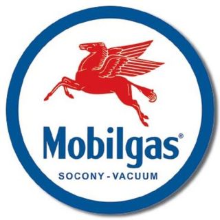 Mobil Gas Tin Sign Ad PEGASUS SOCONY Gas Station Signs