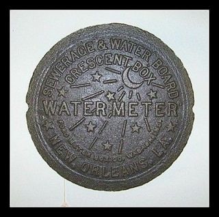 Cast Iron New Orleans Water Meter Cover Replica **  **