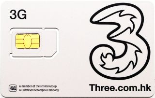 Three Hong Kong Roaming Prepaid iPhone SIM Card (Pay as you go )