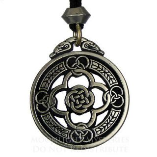 Warriors Shield Celtic Jewelry Knot Pewter Pendant Protection Amulet