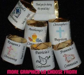 Baptism ~ Christening ~ Nugget Candy Bar Wrappers Labels Favors 