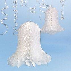   Honeycomb Wedding 6 Inch Tissue Bells With Hangers Great 4 Decoration