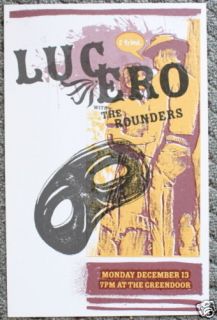 LUCERO the rounders CONCERT POSTER collectible