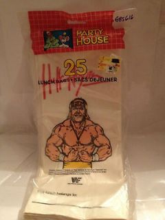 GBS)   WWF WWE WCW LJN Wrestling Lunch Bags   Hulk Hogan