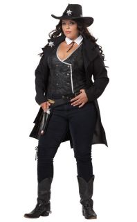 RoundEm Up Adult Plus Size Cowgirl Costume