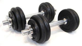 CONFIDENCE PRO FITNESS 40lb DUMBBELLS WEIGHTS SET NEW