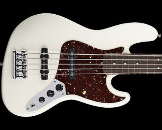 Fender American Standard Jazz Bass J Bass 5 String Olympic White RW