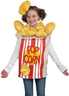 Boys Girls Popcorn Box Kids Halloween Party Costume