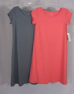   FISHER NWT $138 OGANIC COTTON CAP SLEEVE DRESS BLUEGRAY OR WATERMELON