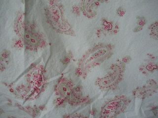SIMPLY SHABBY CHIC CREAMY WHITE PINK ROSES PAISLEY BALLOON VALANCE 