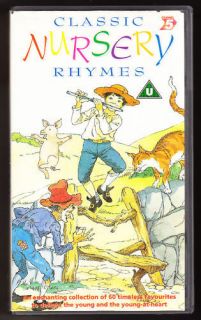 CLASSIC NURSERY RHYMES   60 FAVOURITES   VHS PAL (UK)