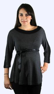 Cute Black Maternity top 3/4 Sleeve S M L XL