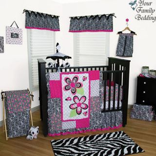 pink zebra crib bedding in Bedding Sets