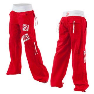   New in Package Zumba Party Hearty Cargo Pants Red size X Small NWT