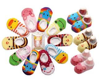   Pairs Unisex Baby Boy Girl Kids Toddler Anti Slip Socks Grip Slippers
