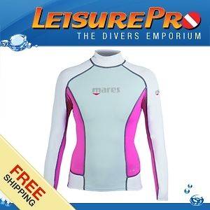 Mares Womens She Dives Trilastic Rash Guard Long Sleeve, Size 16 