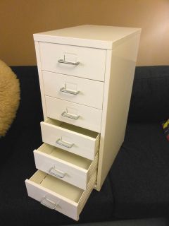 IKEA HELMER Drawer unit WHITE home office pedestal mobile storage 