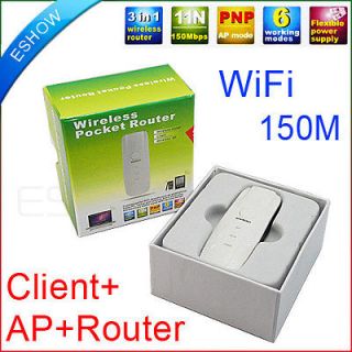   150Mbps Mini WiFi Wireless Network Card Client Router AP Iphone4 Phone