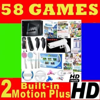NEW NINTENDO WII CONSOLE HD GAME 2 PLAYER BUNDLE 2 PLUS