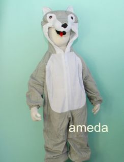 Halloween Kid Animal Wolf Costume Party Dress Up Foxes Birthday Outfit 