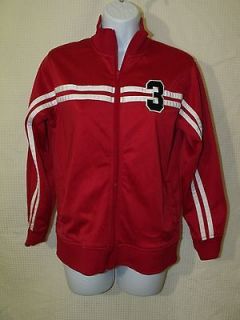 Womens Jack Track & Field Zip Front Track Athletic Warm Up Jacket sz L