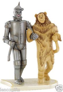 Lenox WIZARD OF OZ In Search of the wizard TIN Man Cowardly Lion NEW 