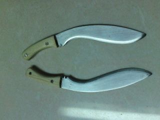 Custom Made 1/6 Scale Gurkha Knife Metal & Natural Wooden Handle 