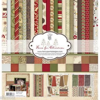 Fancy Pants Home for Christmas 12x12 Scrapbook Paper Kit new