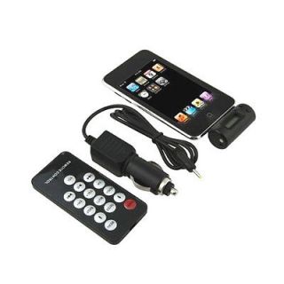 Wireless FM Transmitter Car Charger Remote for iPhone 3G 3GS 4 4G 4S 