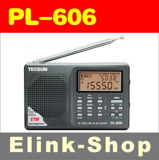 NEW TECSUN PL 606 DIGITAL PLL FM/MW/LW/SW PL606 RADIO