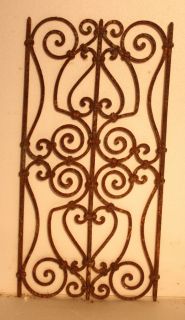 wrought iron window in Antiques