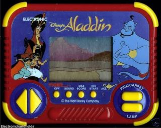 1990s TIGER DISNEY ALADDIN ELECTRONIC HANDHELD CLASSIC ARCADE LCD TOY 
