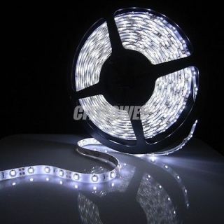 Waterproof 3528 LED SMD Light Strip 5M 300LED White Flexible Lamp 12V 