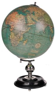 AUTHENTIC MODELS Weber Costello 1920 World Globe Antique Reproduction