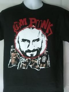 CM Punk Collage Authentic WWE T shirt New