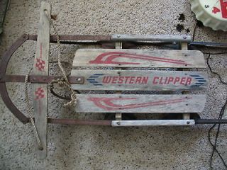 Western Clipper Sled Vintage antique
